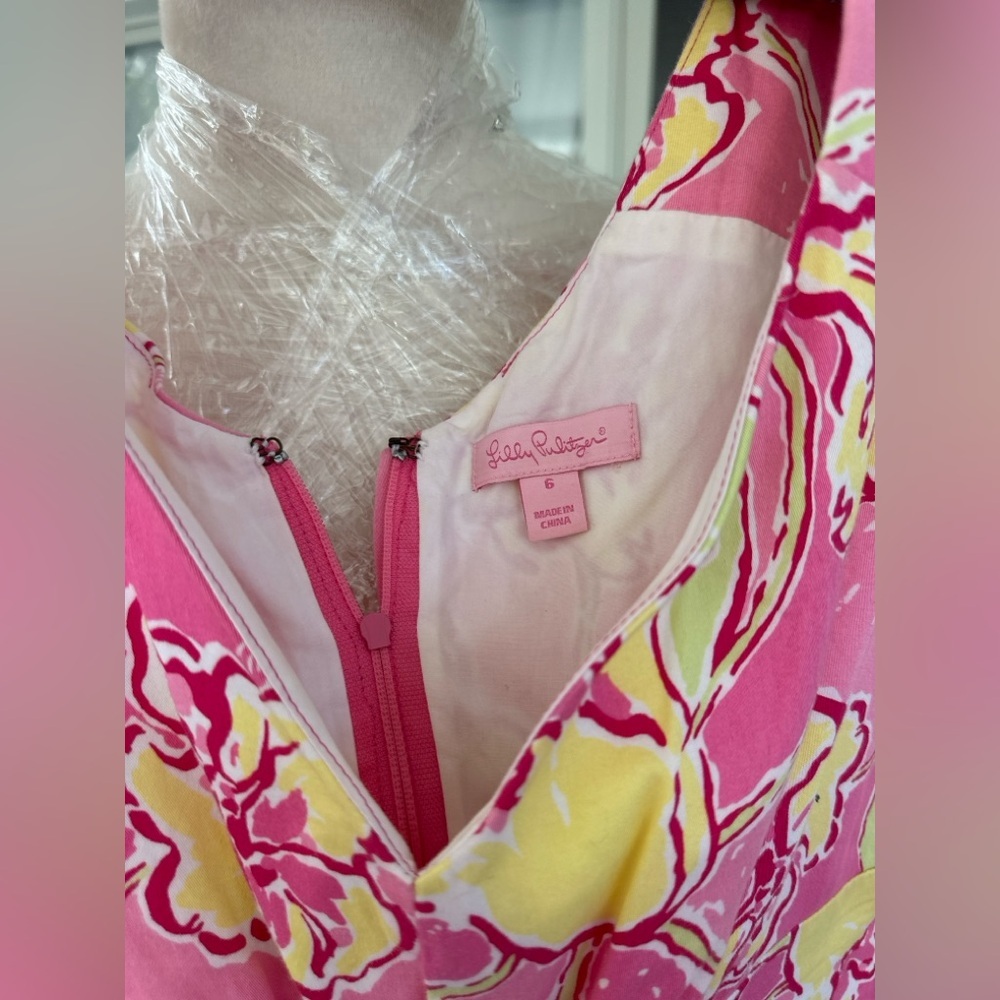 Lilly Pulitzer Pink and Yellow Floral Dress - Picture 2 of 3